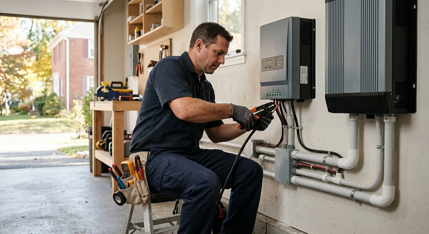 Upgraded MPPT charge controller and inverter on a Clifton off-grid system